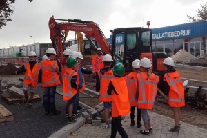 Hoog bezoek op project