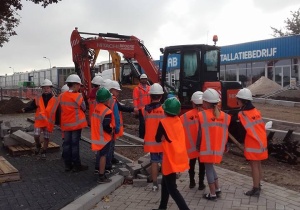 Hoog bezoek op project